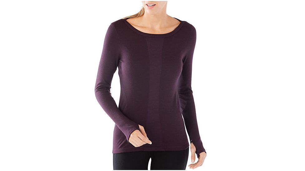 Smartwool PhD Light Long Sleeve, Bordeaux, Large, SW015088590L