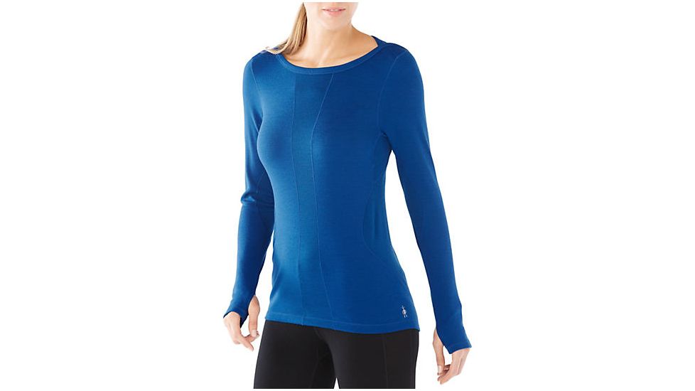Smartwool PhD Light Long Sleeve, Dark Blue, Large, SW015088491L