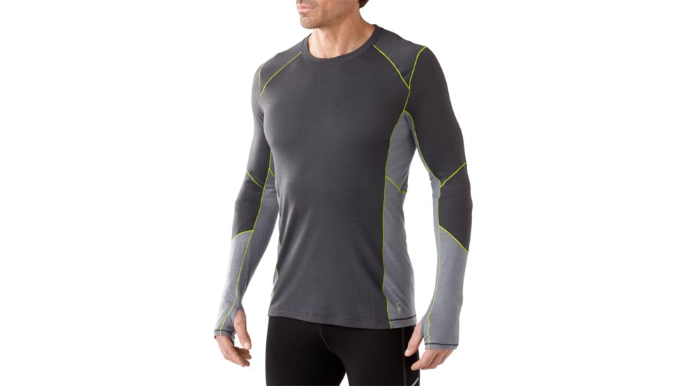 Smartwool PhD Light Long Sleeve Top - Mens -Graphite-Small