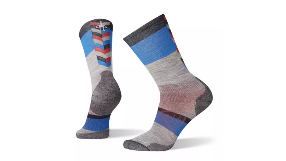 Smartwool PhD Nordic Light Elite Pattern Socks - Mens, Light Gray, Large, SW001093039-L