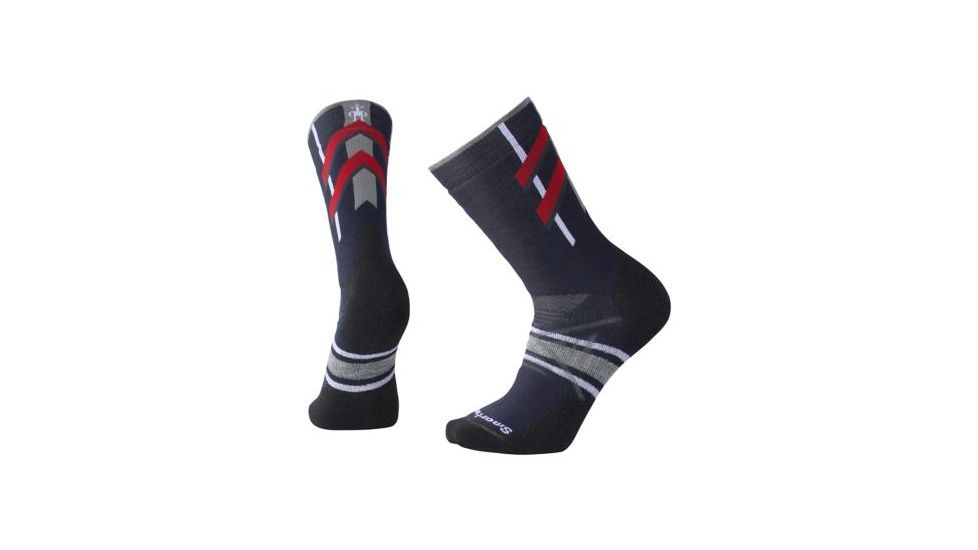 Smartwool PhD Nordic Medium Pattern Sock - Men's, Deep Navy, Medium SW001094092-M