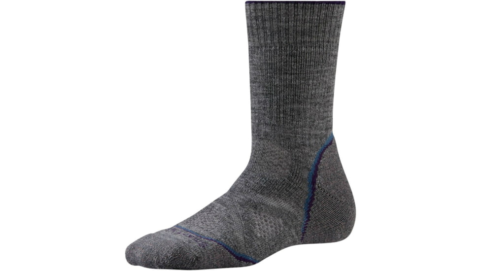 Smartwool PhD Outdoor Heavy Crew Sock - Women's-Medium Grey-Large