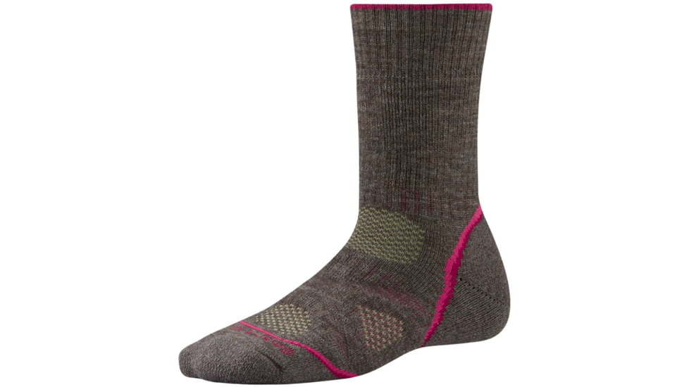 Smartwool PhD Outdoor Heavy Crew Sock - Women's-Taupe-Large