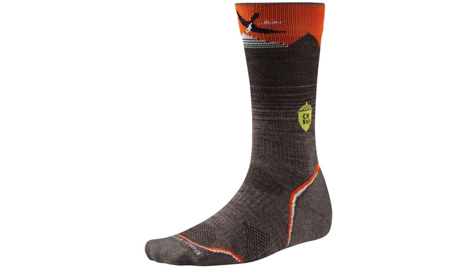 Smartwool Phd Outdoor Light Crew Charley Harper Sock - Men's-Taupe-Large