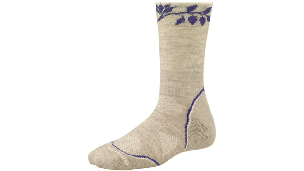 Smartwool PhD Outdoor Light Crew Sock - Womens-Oatmeal-Large