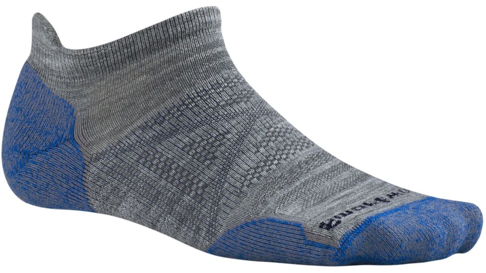 Smartwool PhD Outdoor Light Micro Sock - Men's-Light Gray-Medium