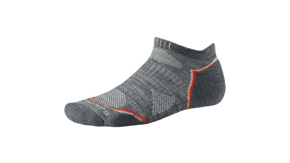 Smartwool PhD Outdoor Light Micro Sock - Men's - Md Gray/Gold XL