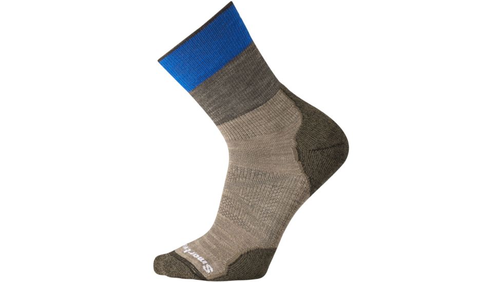 Smartwool PhD Outdoor Light Mid Crew Sock - Men's-Fossil-X-Large