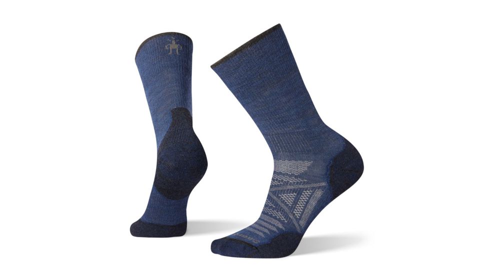 Smartwool PhD Outdoor Light Mid Crew Socks, Alpine Blue, Medium, SW001067B25-M