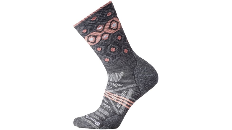 Smartwool PhD Outdoor Light Pattern Crew Sock - Women's-Medium Gray-Large
