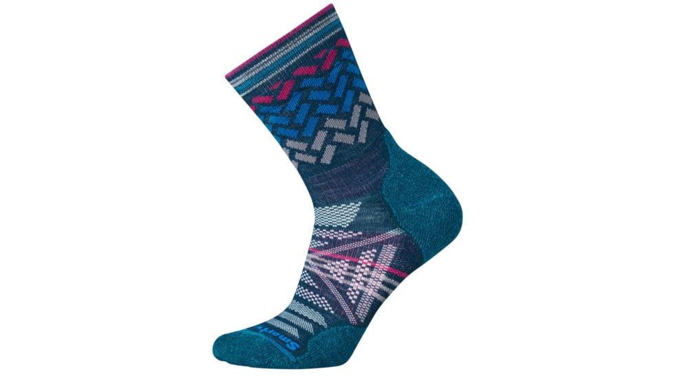Smartwool PhD Outdoor Light Pattern Mid Crew Sock - Women's-Glacial-Medium