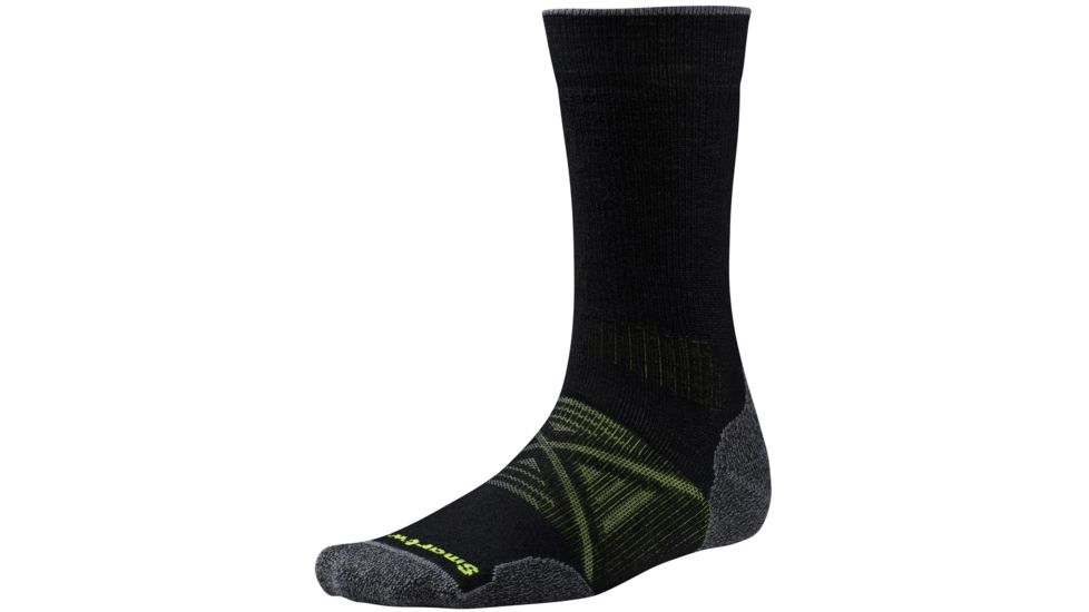 Smartwool PhD Outdoor Medium Crew - Unisex, Black, Medium, SW001071001-M