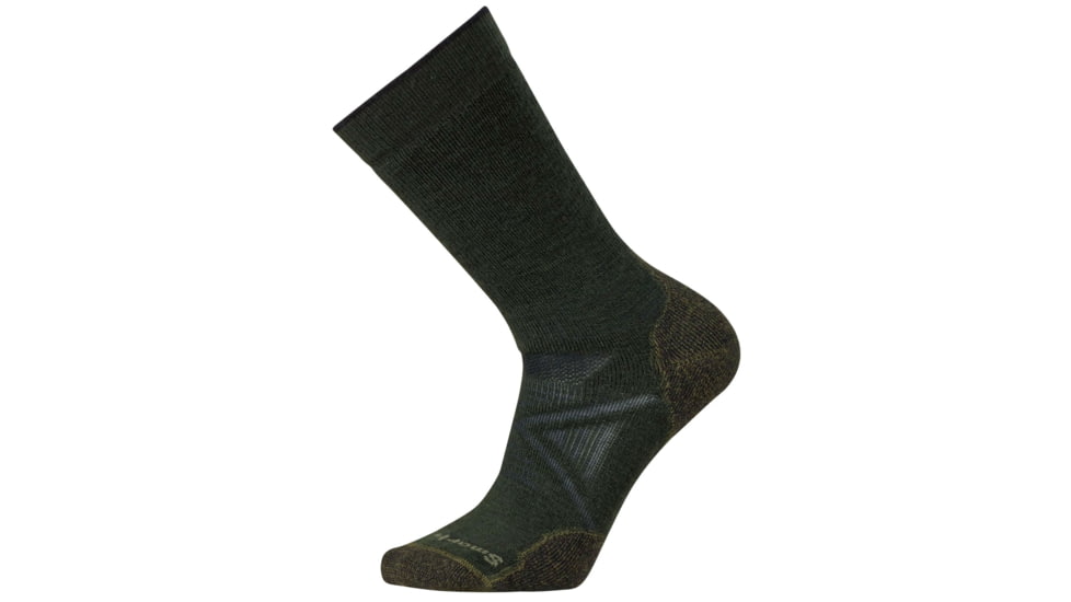 Smartwool PhD Outdoor Medium Crew Sock - Men's -Dark Forest-Large