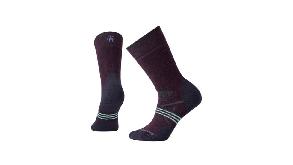 Smartwool PhD Outdoor Medium Crew Sock - Women's, Bordeaux, Small SW001064590-S