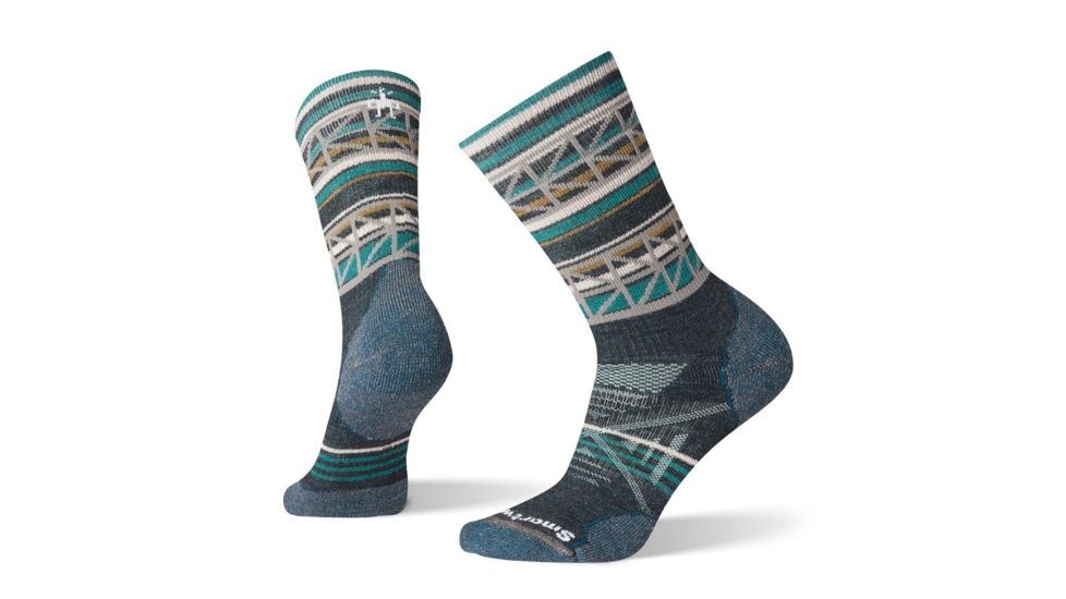 Smartwool PhD Outdoor Medium Pattern Crew Socks - Womens, Everglade, Small, SW001147B96-S