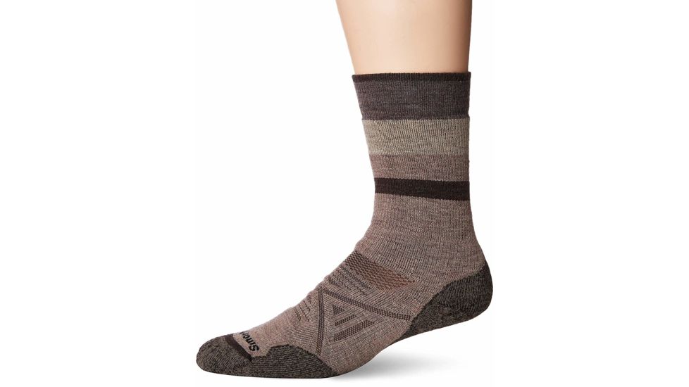 Smartwool PhD Outdoor Medium Pattern Crew - Women's, Fossil, Small, SW001147880-S