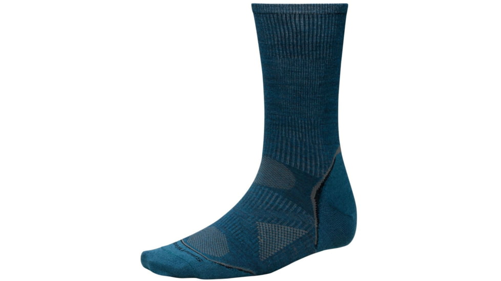 Smartwool PhD Outdoor Ultra Light Crew Sock - Men's-Deep Sea-X-Large