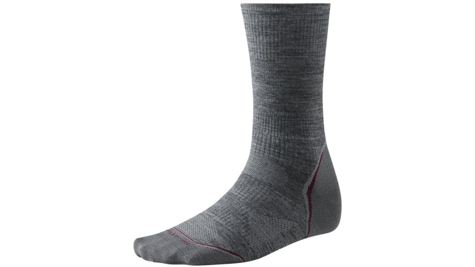 PhD Outdoor Ultra Light Crew Sock - Mens-Medium Gray-X-Large