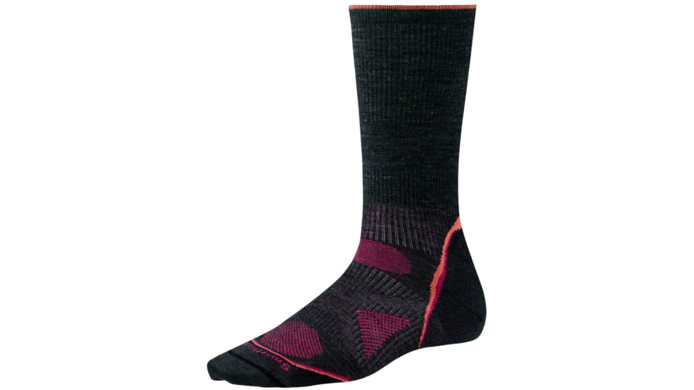 Smartwool PhD Outdoor Ultra Light Crew Sock - Women's-Charcoal-Large