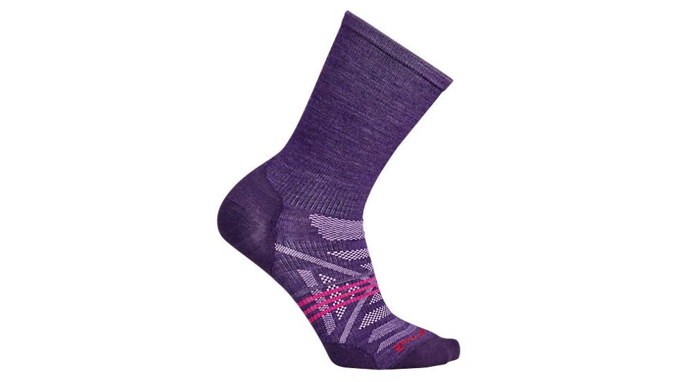 Smartwool PhD Outdoor Ultra Light Crew Sock - Women's-Mountain Purple-Medium