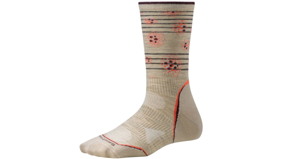 Smartwool PhD Outdoor Ultra Light Crew Sock - Women's-Oatmeal Heather-Large