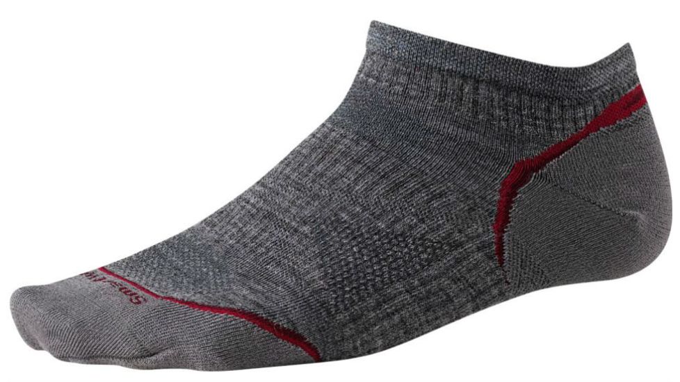 Smartwool PhD Outdoor Ultra Light Micro 3 Pack Socks - Men's-Medium Gray-Large