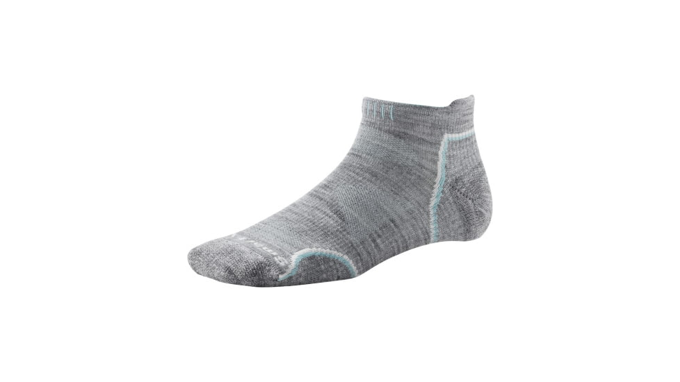 Smartwool PhD Outdoor Ultra Light Micro Sock - Women's-Light Gray-Small
