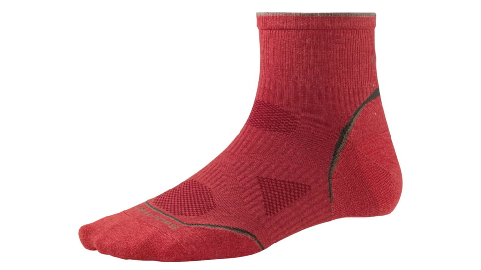 Smartwool PhD Outdoor Ultra Light Mini Sock - Womens-Hibiscus-Large