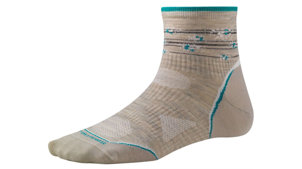 Smartwool PhD Outdoor Ultra Light Mini Sock - Womens-Oatmeal/Canton-Medium