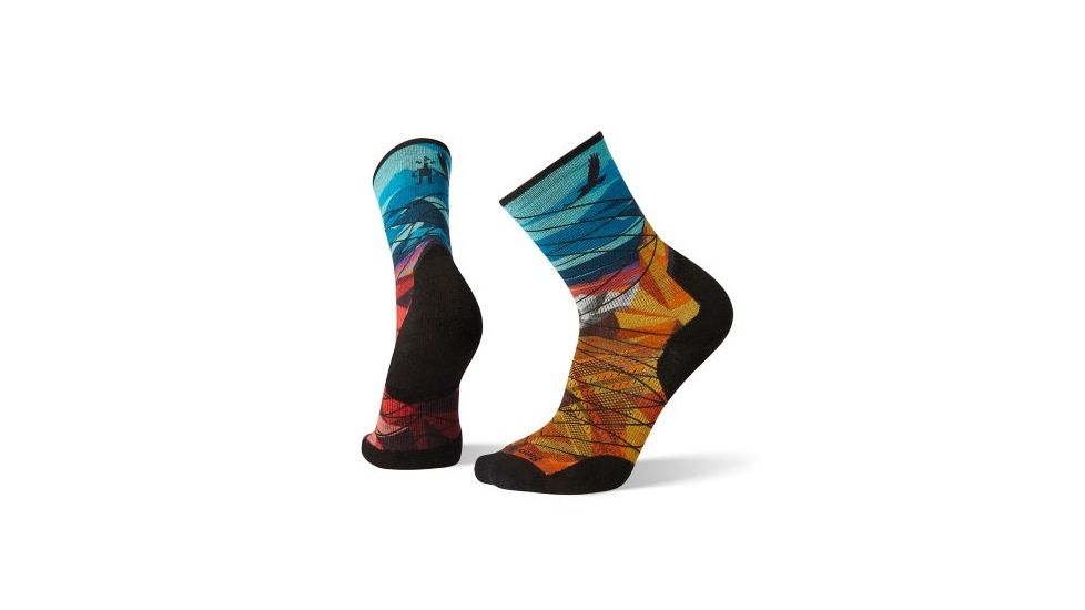 Smartwool PhD Pro Endurance Print, Bright Blue, Medium, SW001163378-M