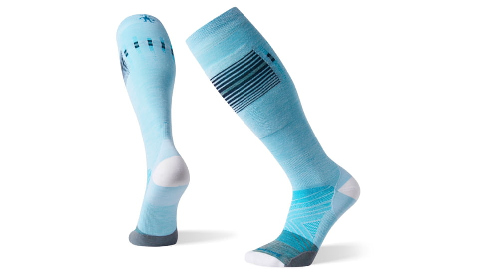 Smartwool PhD Pro Ski Race Socks, Frosty Green, Large, SW001287B72-L