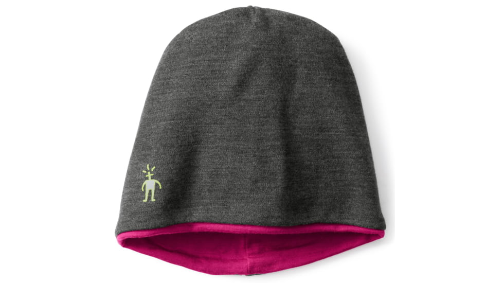 Smartwool PhD Reversible Training Beanie - Men's-Charcoal Heather