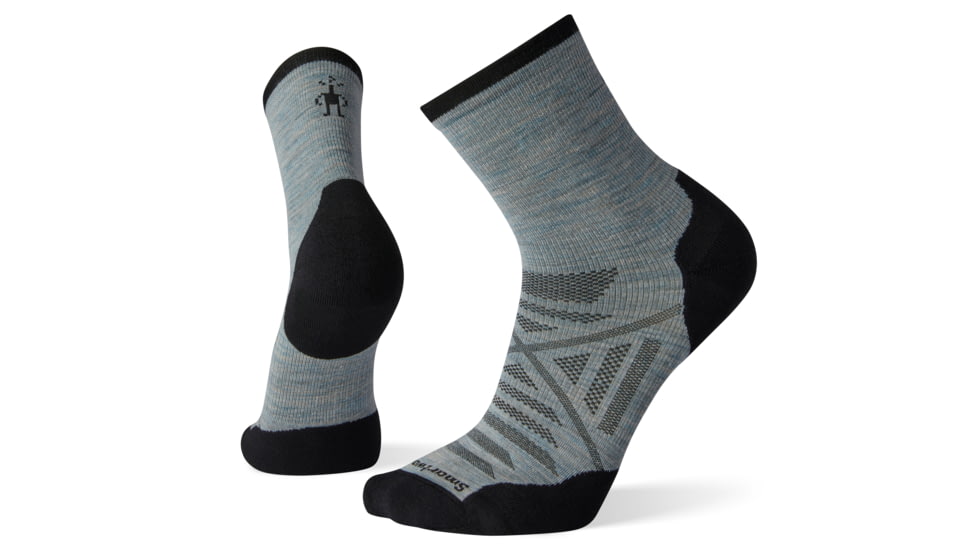 Smartwool PhD Run Cold Weather Mid Crew Socks - Mens, Frosty Green, Large, SW001368B72-L