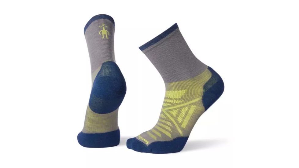 Smartwool PhD Run Cold Weather Mid Crew Socks - Mens, Graphite, Extra Large, SW001368018-XL