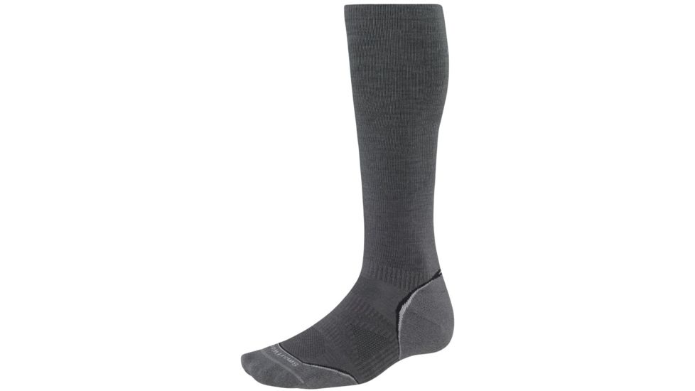 Smartwool PhD Run Graduated Compression Light Sock - Men's-Graphite-Medium