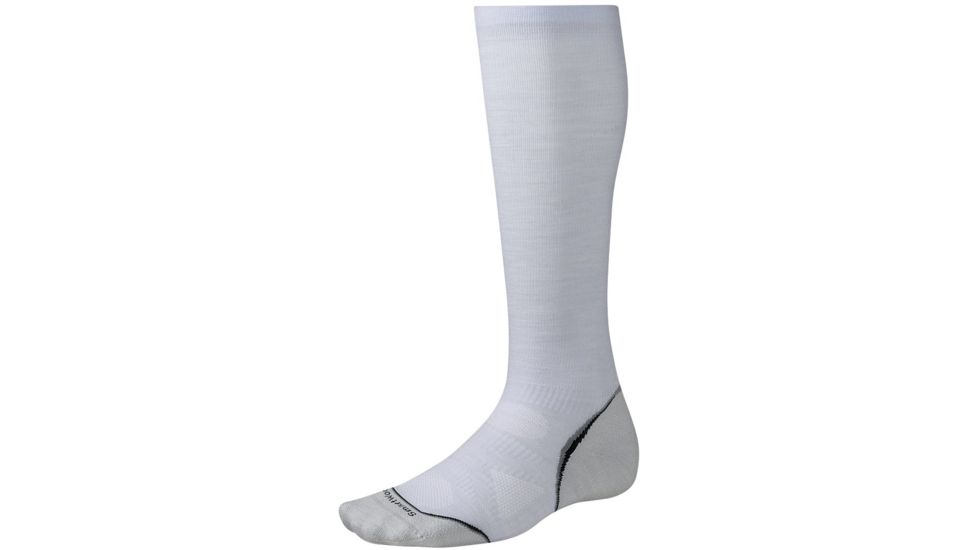 Smartwool PhD Run Graduated Compression Light Sock - Men's-Silver-X-Large
