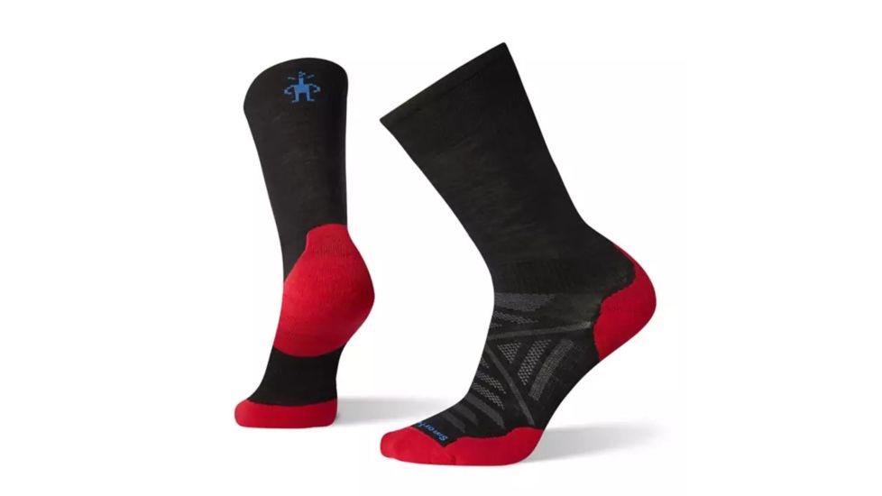 Smartwool PhD Run Light Elite Crew Socks - Mens, Black, Large, SW001437001-L