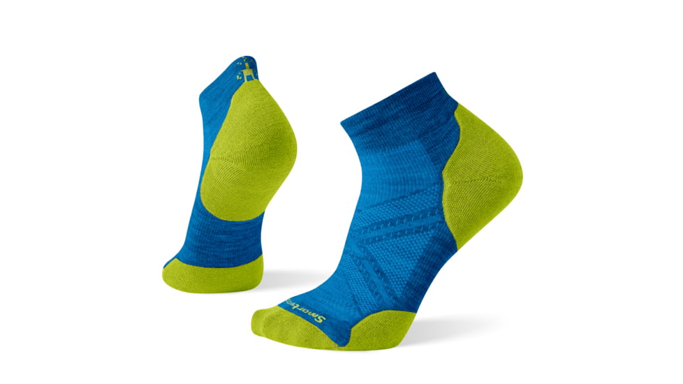 Smartwool PhD Run Light Elite Low Cut Socks, Neptune Blue, Extra Large, SW0SW243E18-XL