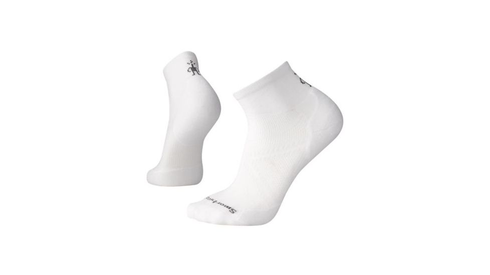 Smartwool PhD Run Light Elite Mini Sock - Men's, White, Medium SW0SW170122-M