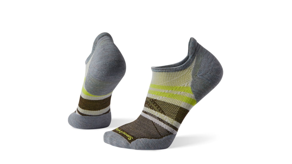 Smartwool PhD Run Light Elite Pattern Micro Socks, Ash, Medium, SW001215069-M