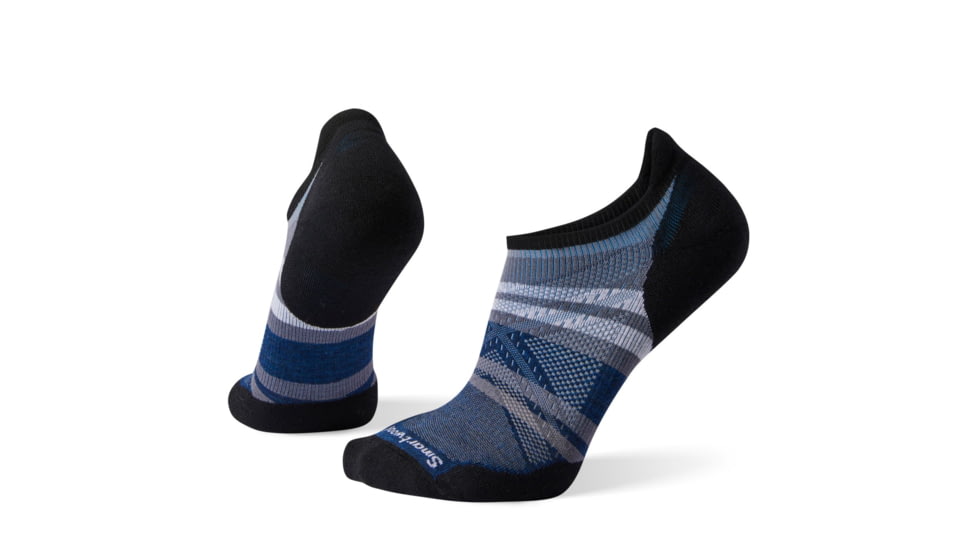 Smartwool PhD Run Light Elite Pattern Micro Socks, White, Extra Large, SW001215122-XL