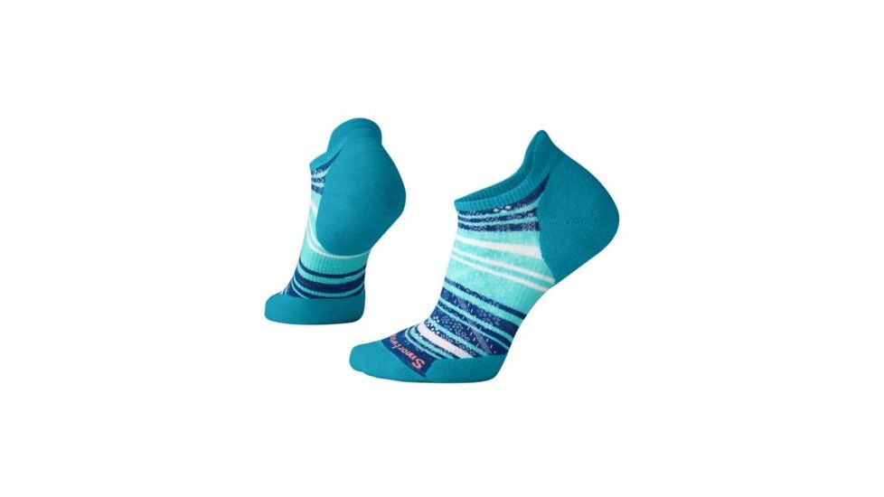 Smartwool PhD Run Light Elite Striped Micro Sock - Women's, Capri, Small SW000772810-S