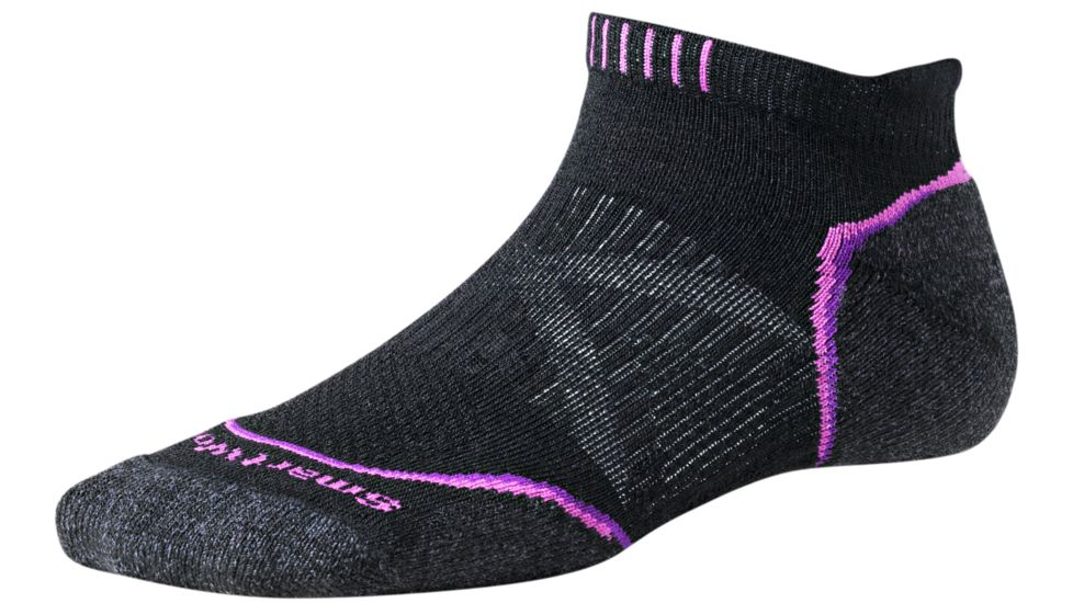 PhD Run Light Micro 3 Pack Socks - Womens-Black-Small