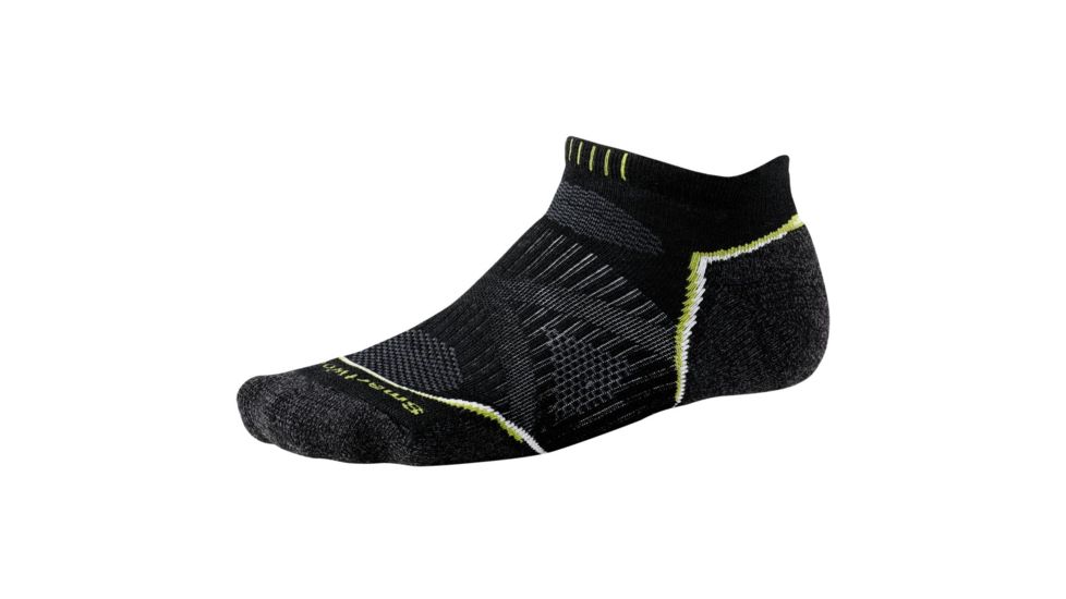 Smartwool PhD Run Light Micro Sock - Men's-Black-Medium