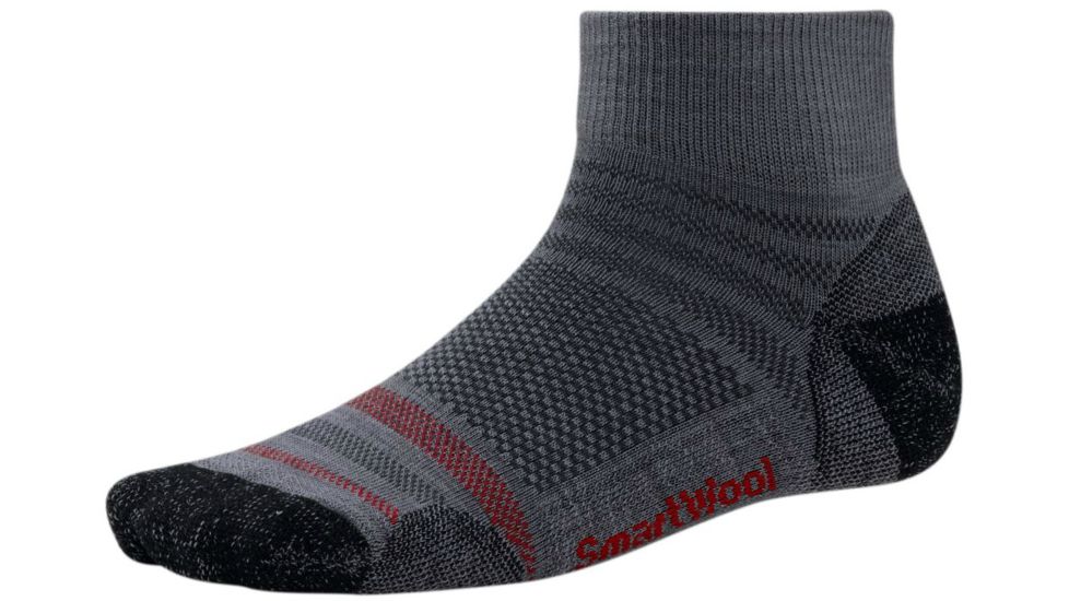 Smartwool Phd Run Light Mini Sock - Men's-Graphite-Large