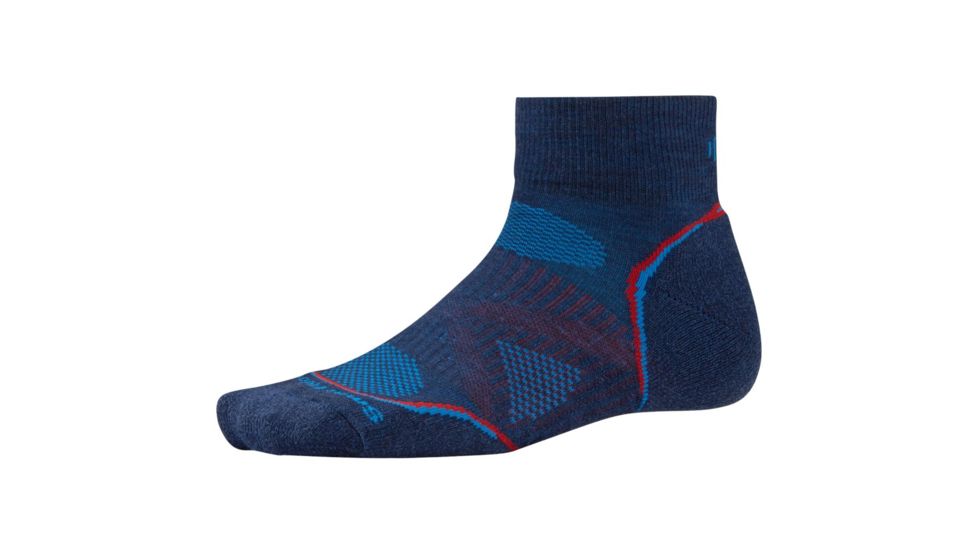 Smartwool Phd Run Light Mini Sock - Men's-Navy-Medium