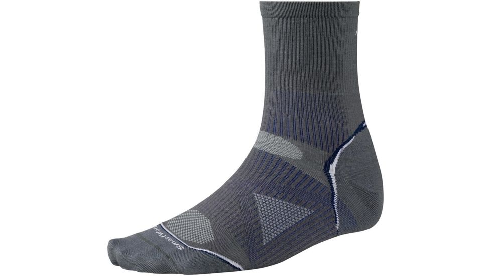 PhD Run Ultra Light 3/4 Crew Sock - Womens-Silver-Small