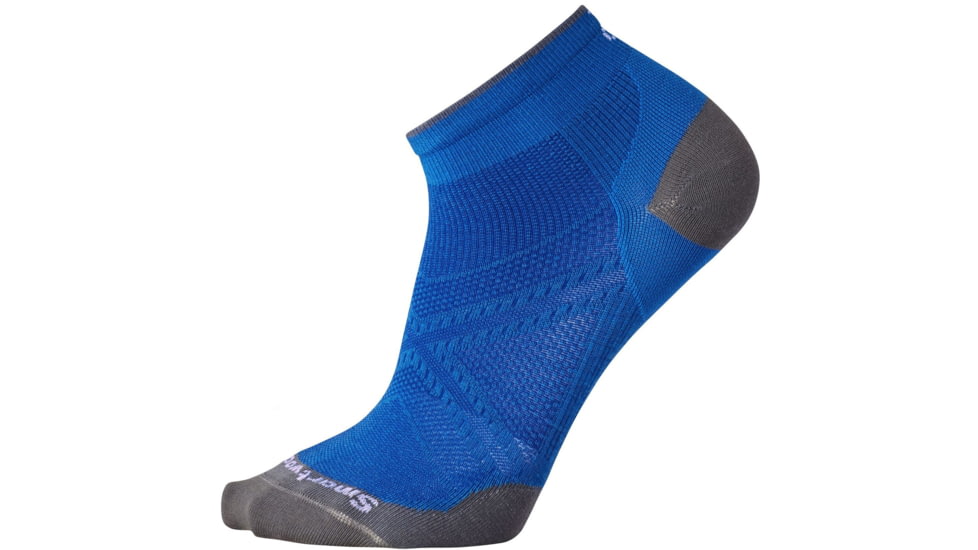 Smartwool PhD Run Ultra Light Low Cut Sock - Men's-Bright Blue-X-Large