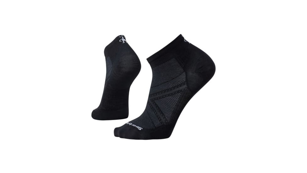 Smartwool PhD Run Ultra Light Low Cut Sock - Men's, Black/Black, X-Large SW0SW149002-XL