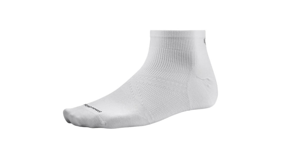 Smartwool PhD Run Ultra Light Low Cut Sock - Men's-White-X-Large